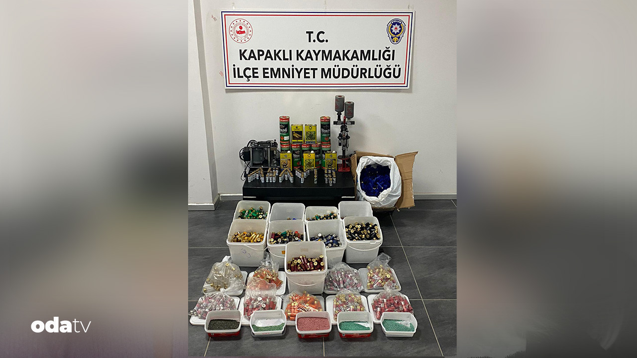 Tekirdağ’da barut ve av fişeği ticareti operasyonu