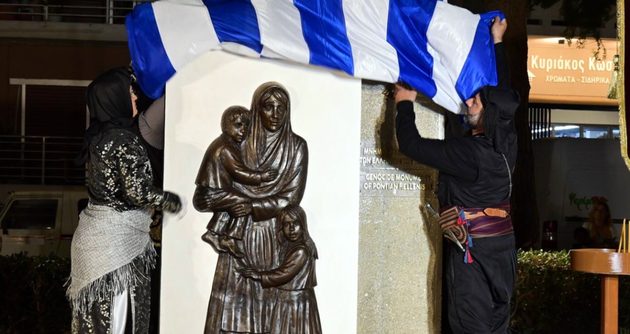 Yunanlı Ege adalarını sözde soykırım anıtı ile donatmaya başladı