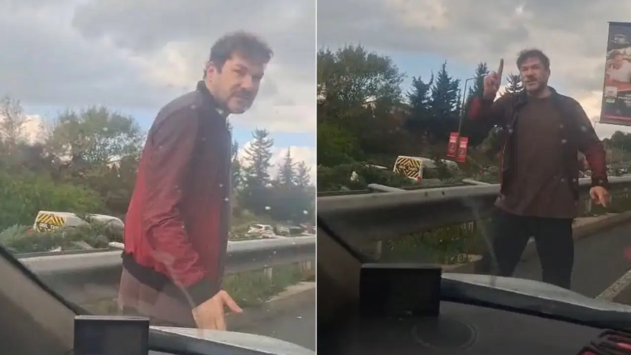 Ümraniye’de ‘yol verme’ kavgası: Aracın camını yumrukladı!