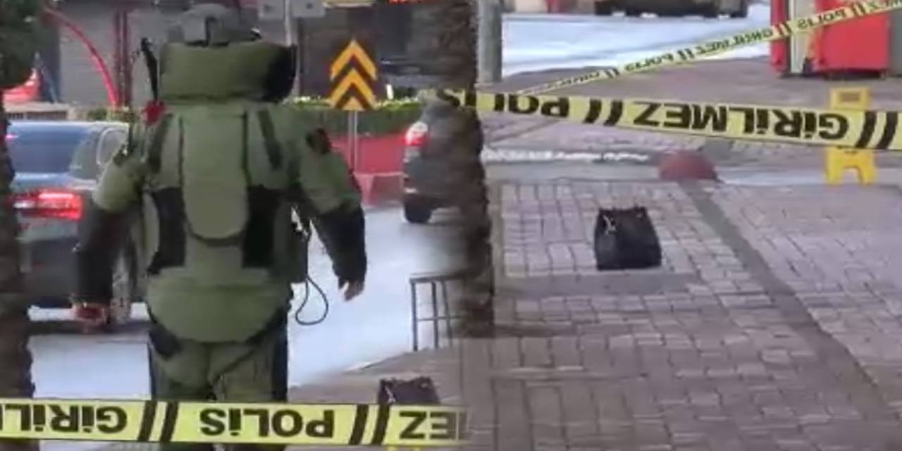 Kaldırımda şüpheli çanta alarmı! Ekipler teyakkuza geçti