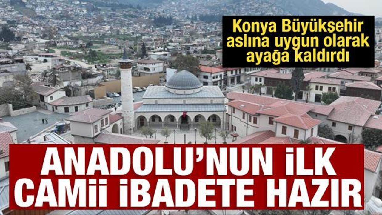 Konya Büyükşehir, Habib-i Neccar Camii’nin restorasyonunu tamamladı