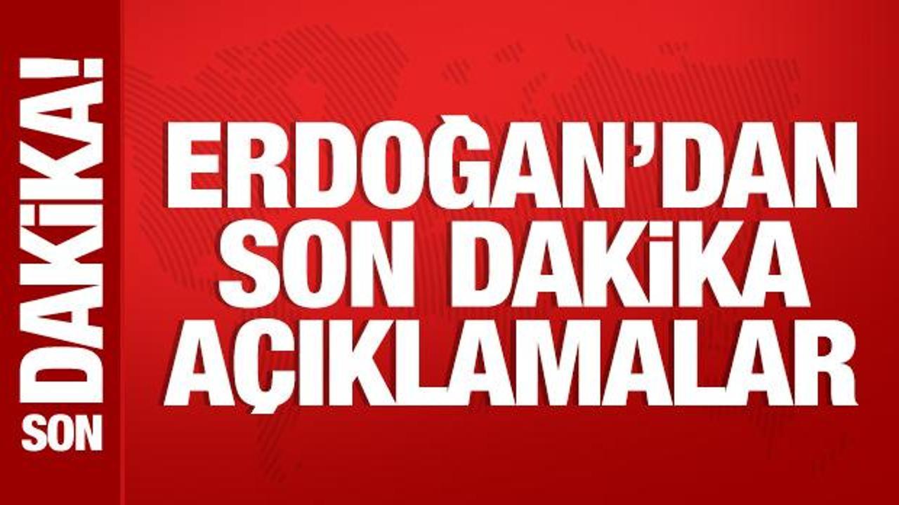 Son Dakika: Cumhurbaşkanı Erdoğan, Kabine Toplantısı sonrası konuşuyor
