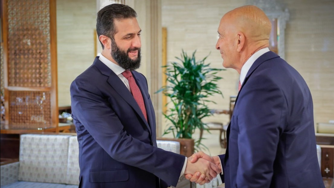 Suriye Devlet Başkanı Şara, ABD’nin Suriye Özel Temsilcisi Barrack’ı kabul etti